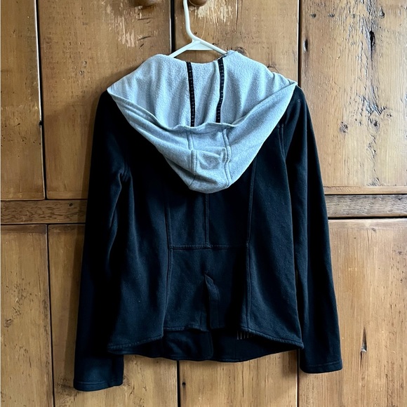 Hurley Button Front Hoodie, Black, M - Picture 2 of 5